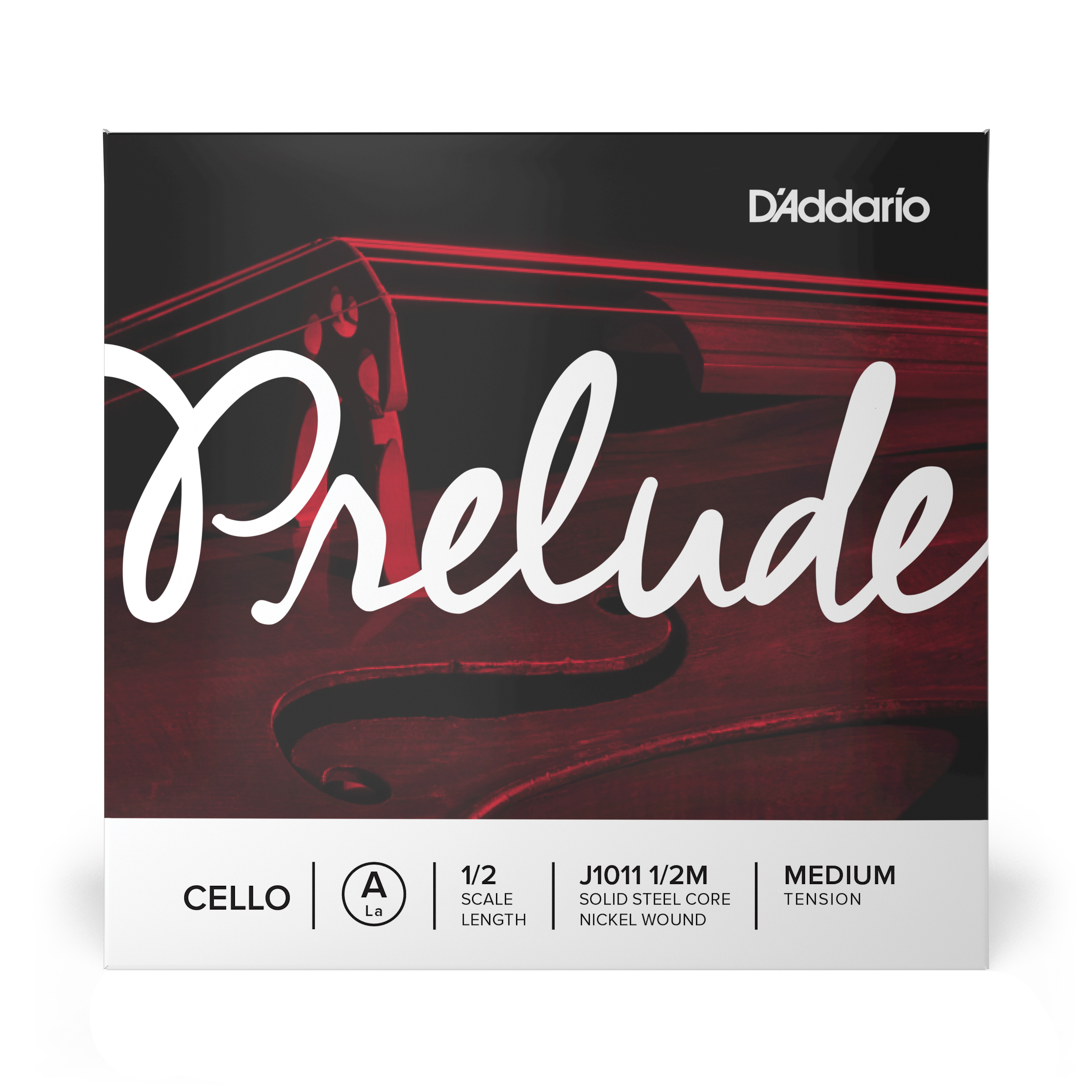 Daddario orchestral it J1011 1/2m corda singola la d'addario prelude per violoncello, scala 1/2, tensione media